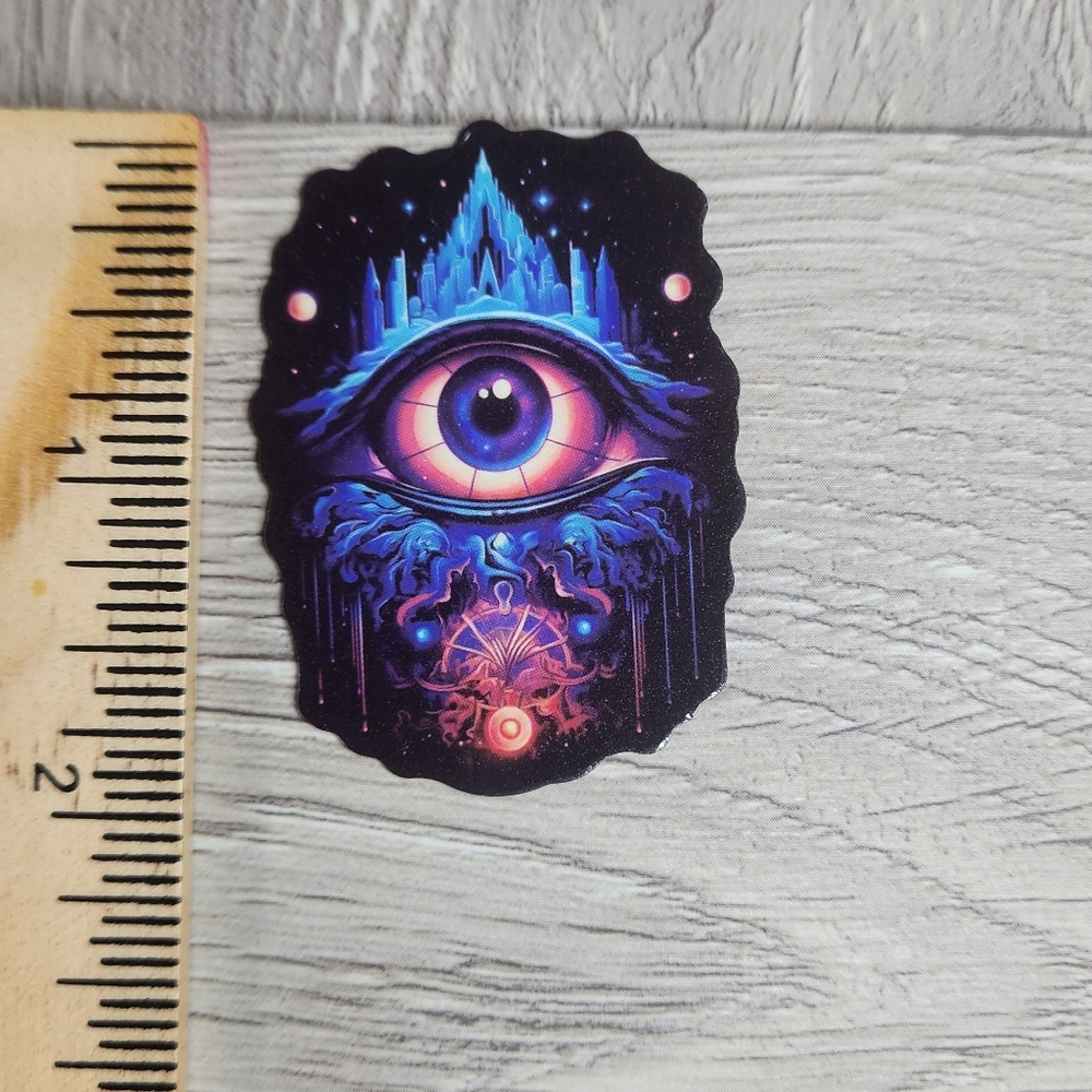 10 for $10 Stickers Colorful Eyeball Pyramid Eye Mix and Match Vibrant